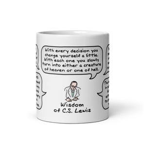Sagesse de CS Lewis Mug | Auteur, universitaire et chrétien