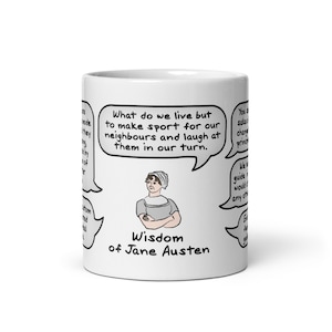 Kubek „Mądrość Jane Austen” | Autorka i pisarka