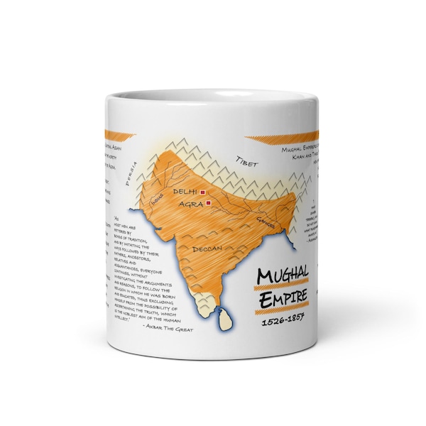 Mughal Empire Mug | History, Map and Emperors