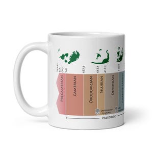 Geological Periods Coffee Mug - Dates, Mass Extinctions & Continents | Science Nerd Gift