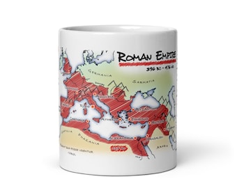 Roman Empire Mug - History, Map, Key Information
