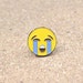 Crying Face Emoji Lapel Hat Pin