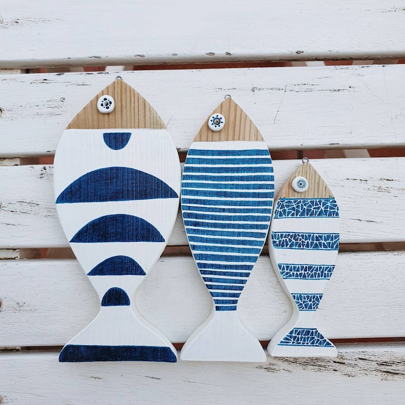 Rustic reclaimed wood fishWooden Fish Wall Art Wooden Fish Etsy