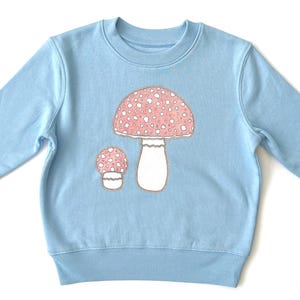Sky Blue MUSHROOM Organic Cotton Kids sweatshirt