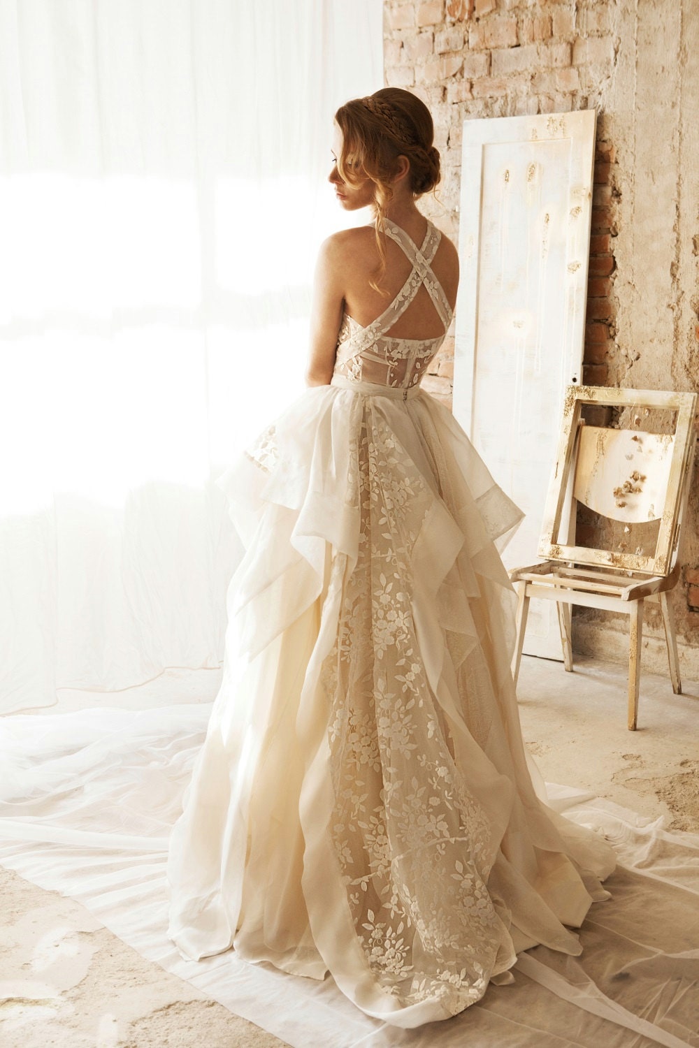 rustic wedding dress