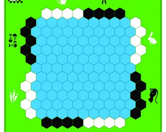 Hexboard für die Spiele von Atoll, Havannah, Wings und Unlur