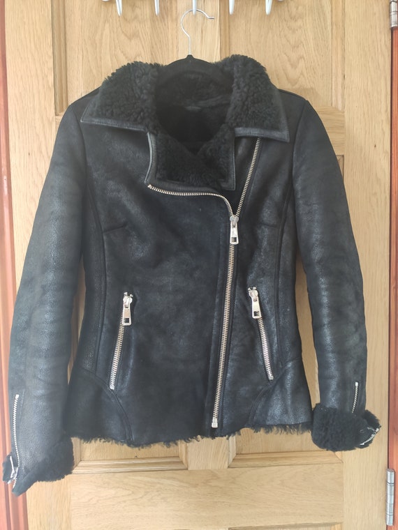 Genuine sheepskin jacket sale