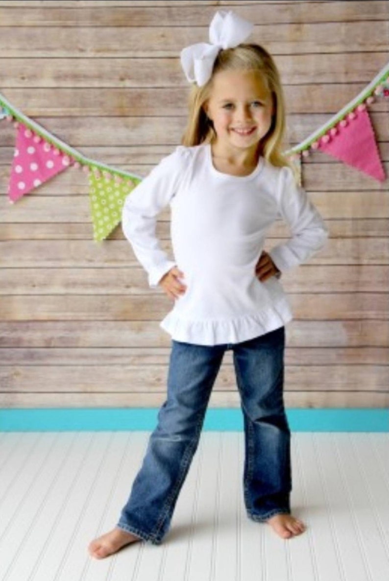 Girl/'s Personalized Triceratops Dinosaur Applique Shirt Baby Custom Embroidery Monogram Toddler