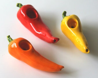 Fresno Pfeffer-Pfeifen Chili-Pfeife Scharfe Pfeffer-Pfeife Jalapeno-Pfeffer-Pfeife Rote-Gelbe-Orange-Pfeffer-Pfeife Kleine Pfeife Verkaufsschlager