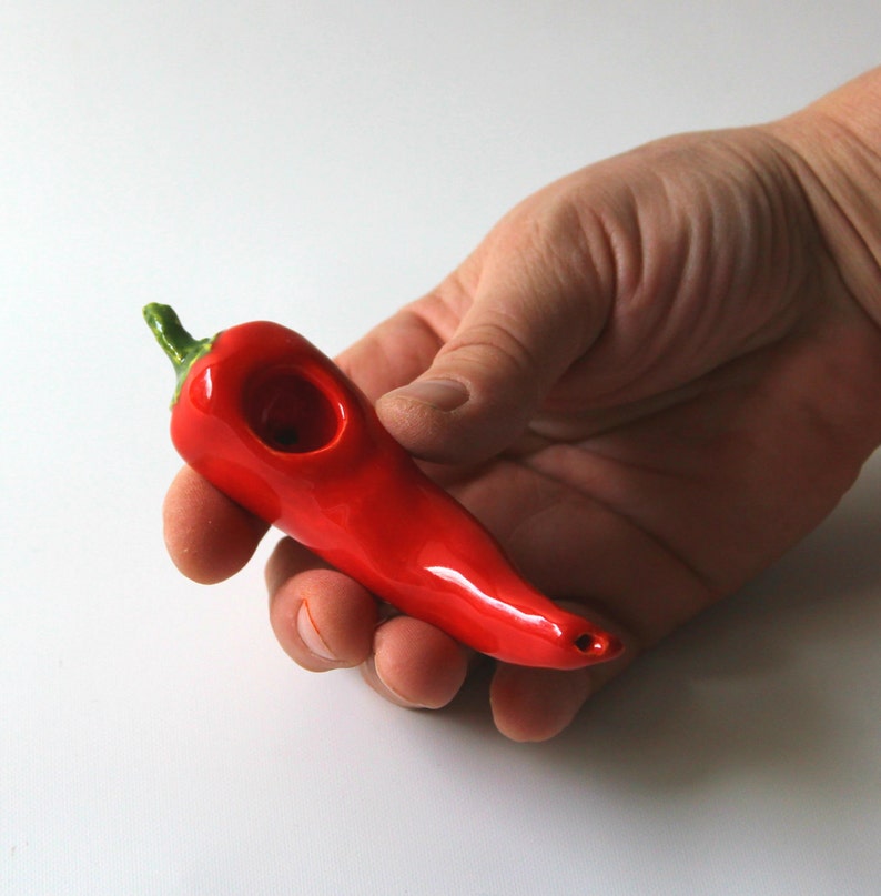 Fresno Pepper pipes Chili Pepper Pipe Hot Pepper Pipe Jalapeno Pepper Pipe Red Yellow Orange Pepper Pipe Cute Pipe Small Pipe Best Seller image 4