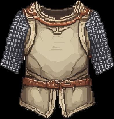Pixel Art Chain Hauberk Sprite Sheet | 16 RPG Chest Armor Game Assets ...