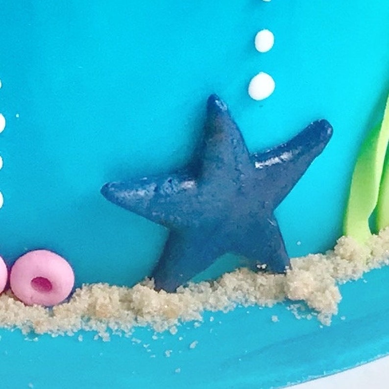 Under the Sea Fondant Cake Topper Decorations Ocean Sea Animals Octopus