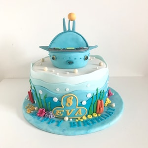 Decoración Para Tarta Océano - 11 Piezas | Pulpo, Ballena, Estrella De Mar