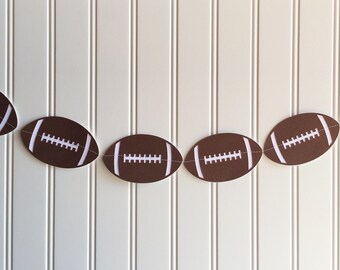 Football banner, football paper banner, football birthday party, sports party theme, paper decorations, photoshoot props, baby shower decor