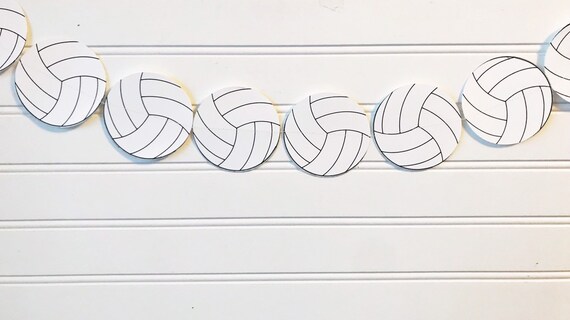 Volleyball Party Decor Volleyball Room Decor Volleyball Etsy