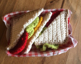 MODÈLE Sandwich Triangle au CROCHET