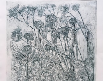 Artichoke Etching – Bloomsbury Garden Print, Limited Edition
