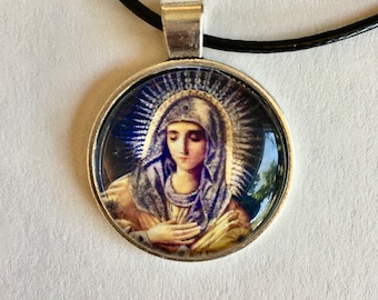 Muttergottes der Zärtlichkeit Anhänger: Katholische Sternbild Maria Schmuck