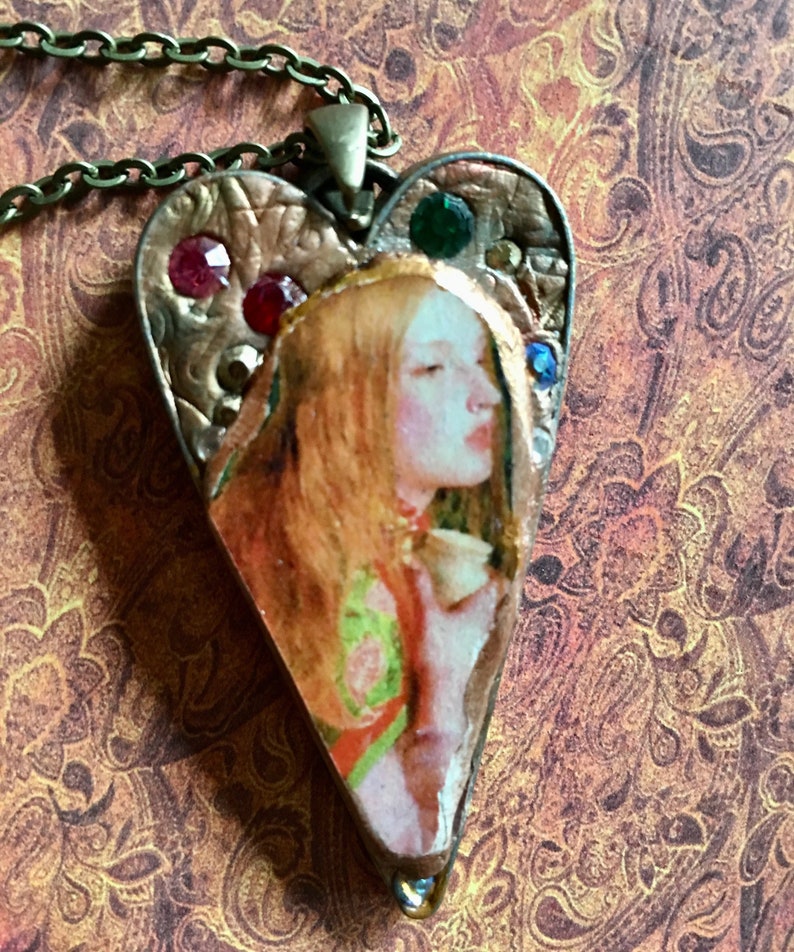 St. Mary Magdalene pendant Mary Magdalene Catholic necklace image 0