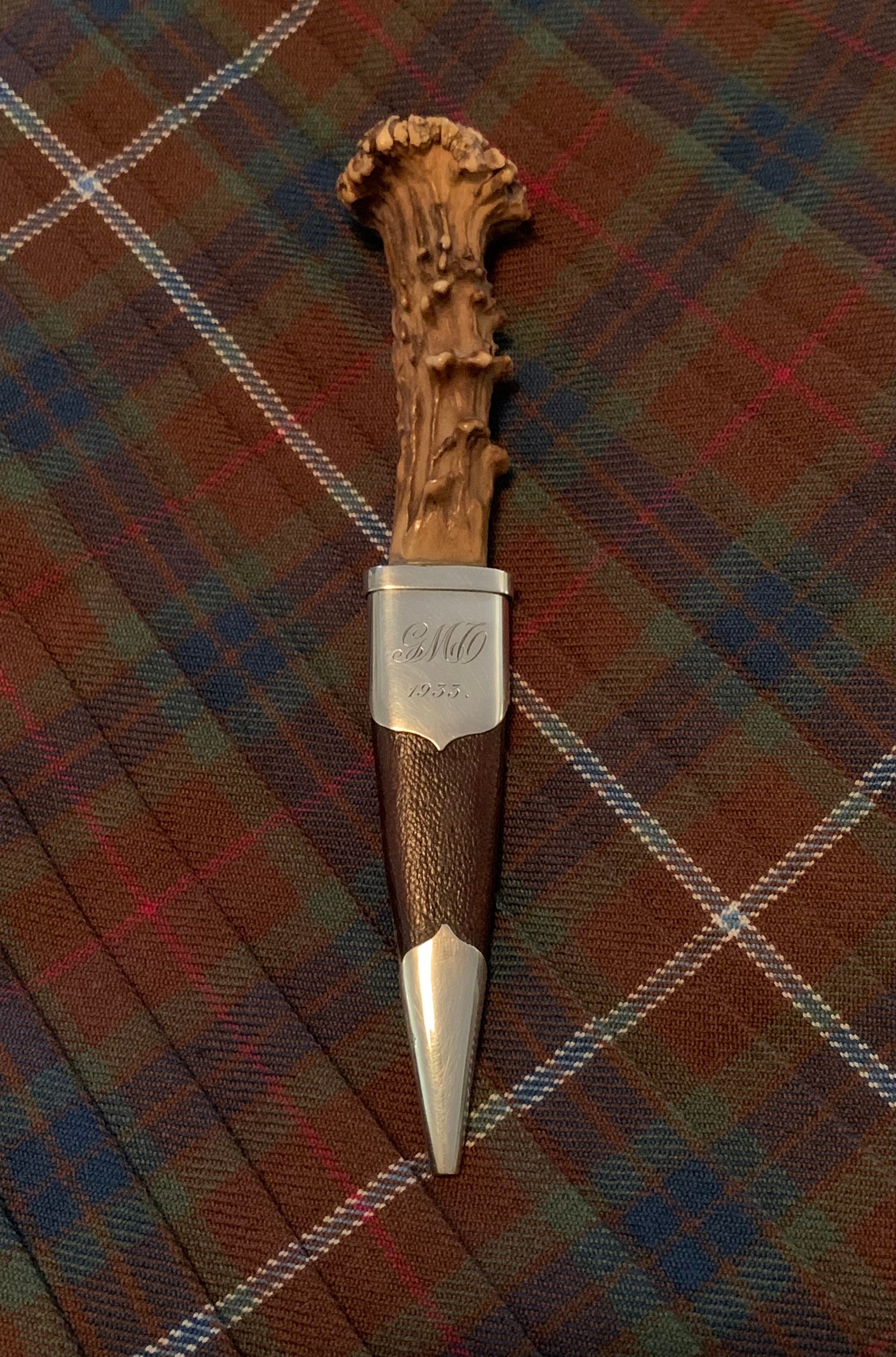 Vintage Silver Mounted Sgian Dhu