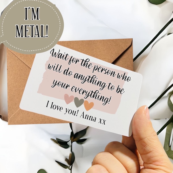 Personalised Break Up keepsake , you’ve Got This Divorce Gift , metal divorce card , metal break up card , thinking of you