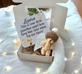 Guardian Angel Teddy Bear - Personalised Pocket Keepsake Gift With Custom Card - Always With You Tiny Bear