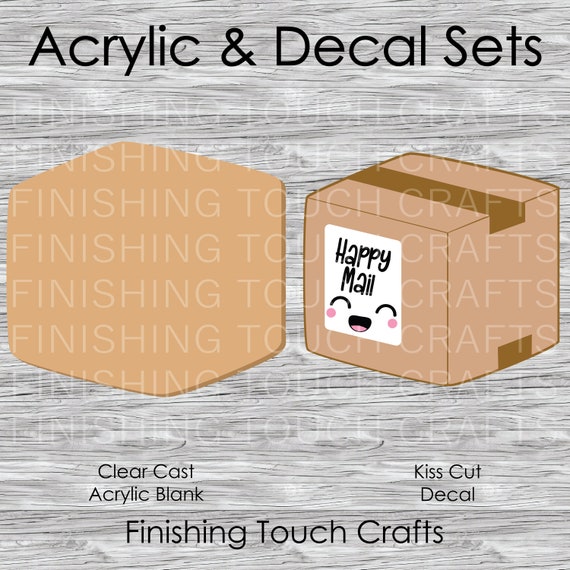 Package Vinyl Decal and Acrylic Blank Set 2 for Badge Reels 