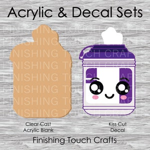 Want to make your own badge reels? Acrylic Blank & Decal Sets Availab, Acrylic  Blanks