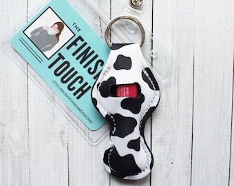 Cow Print Chapstick Holder