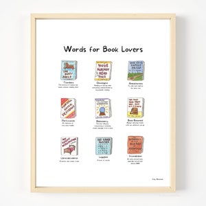 Words For Book Lovers | Watercolor Art Print