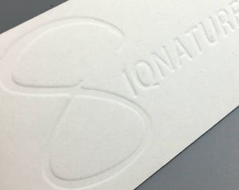 Custom Embossed Hang Tags: Clothing Tags, 14pt Cardstock