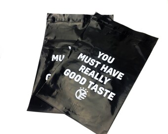 custom white poly bags