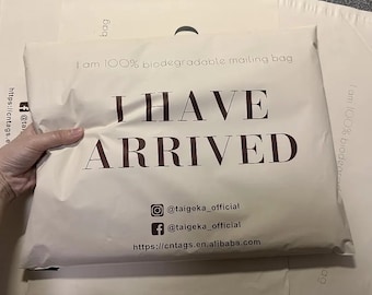 100-1000Pcs Beige Custom Poly Mailers Adhesive Self Sealing Shipping Bags Extremely Light Weight with One Color Logo Custom Postage Bag
