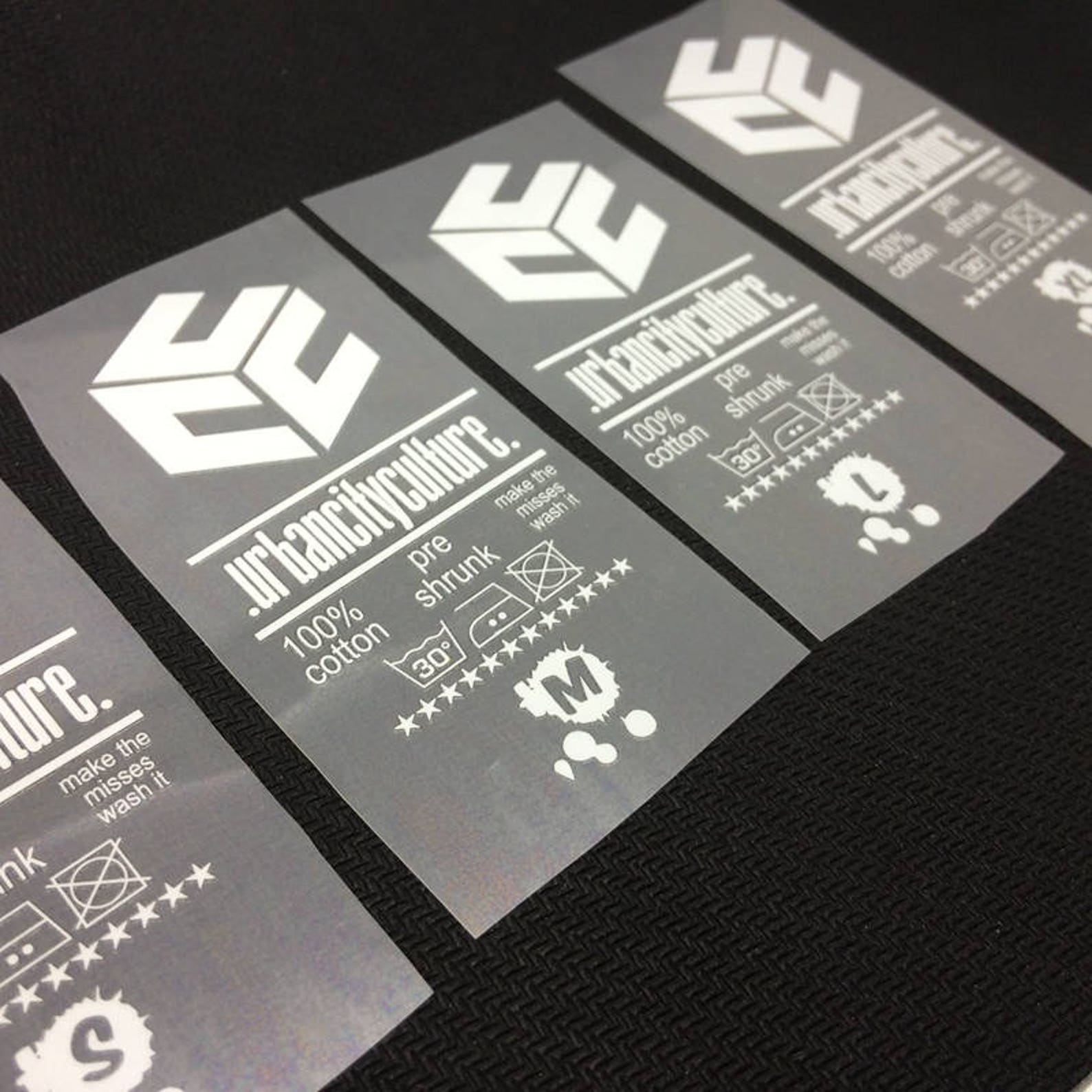 Custom tagless heat transfer care labels tagless heat Etsy