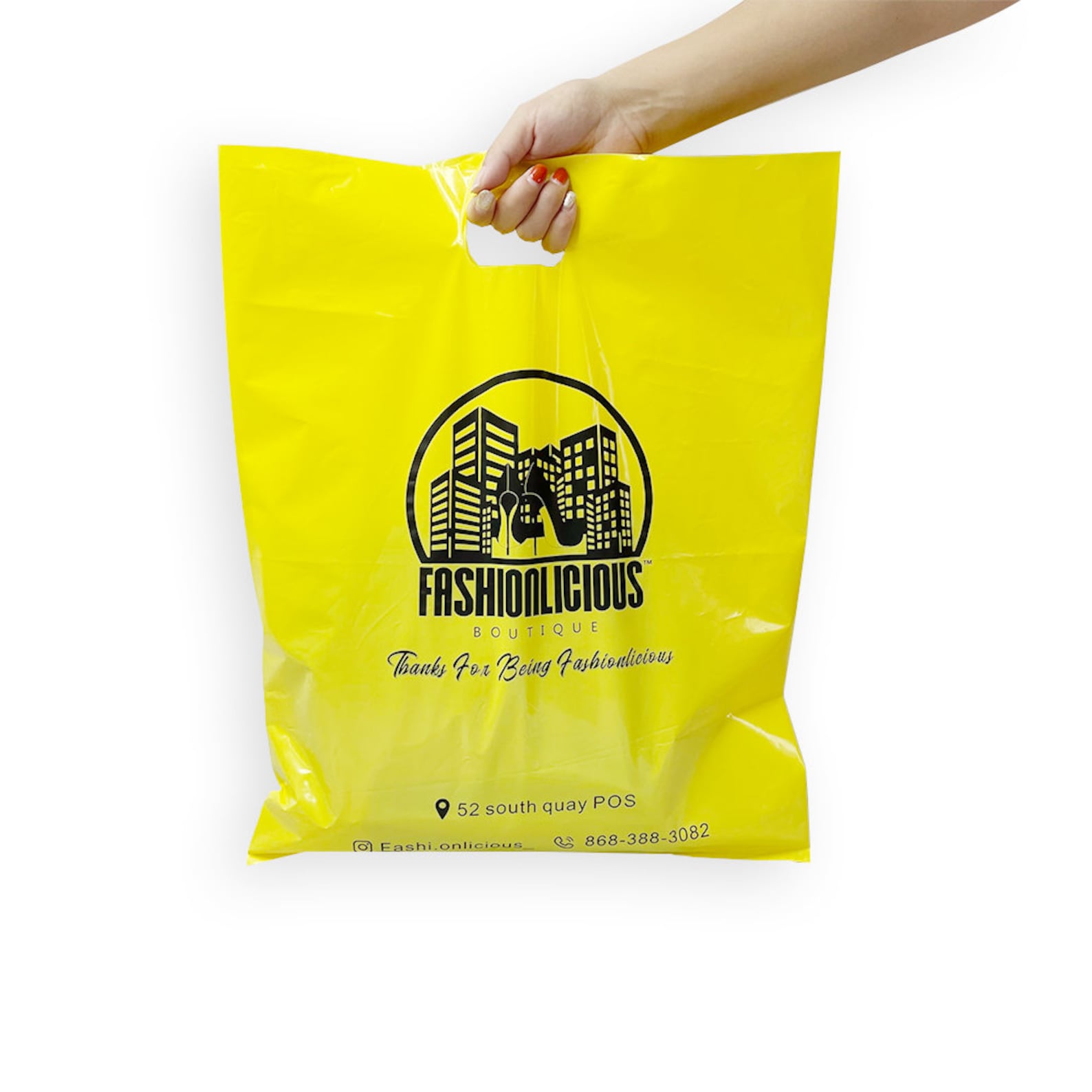 Custom Shopping Bags With Logo for Boutique Custom Plastic Etsy