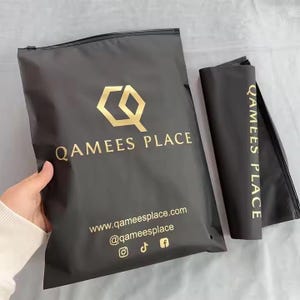 100 sacos pretos com zíper e logotipo, sacos de roupas personalizados para camisetas e embalagens de moletom com logotipo impresso