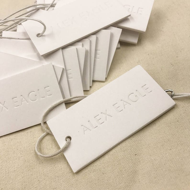 Custom Embossed Hang Tag Hang Tag Embossed Embossed Hang Tag Etsy