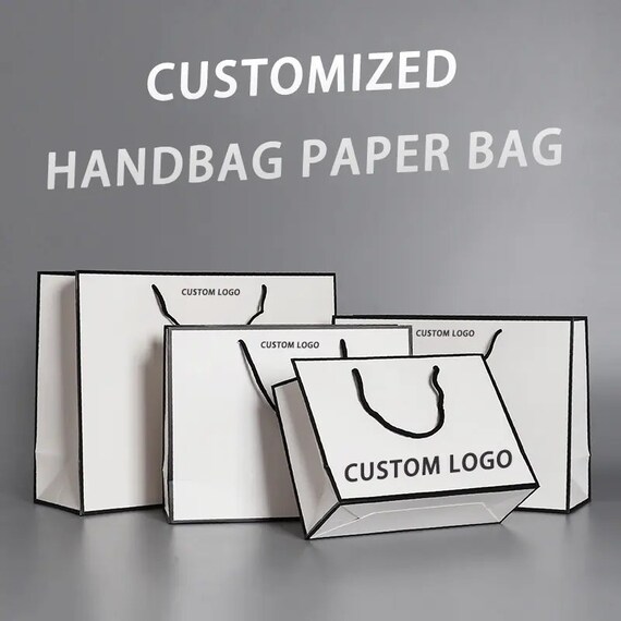 50 X Pink Glossy Laminated Paper Gift / Shopping Bags – Small/Medium Bulk