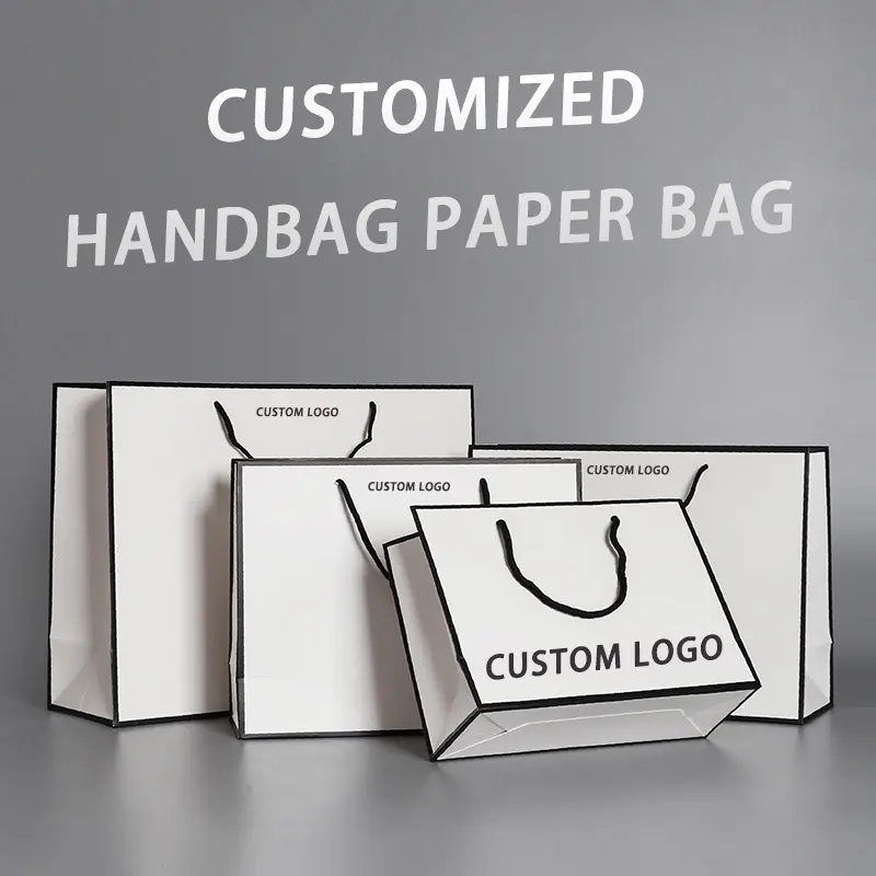Custom Printed Shopping Bag LogoText  Zazzle  Printed shopping bag  Custom printed shopping bags Print on paper bags