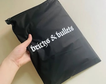 Bolsas con cierre de cremallera negras mate personalizadas, bolsas de plástico opacas de alta calidad, bolsas con cremallera para ropa esmerilada negra, paquete de Boutique, 100