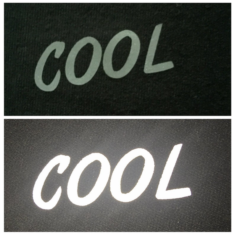 Custom Reflective Heat Transfer Logo Labels Stickers Etsy