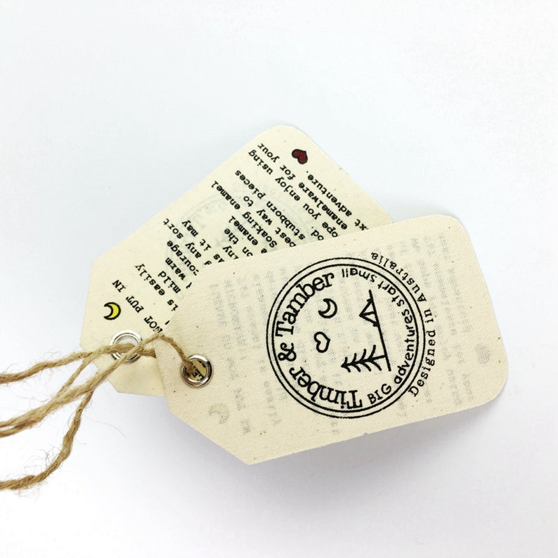 Bag hang tag design custom swing tags custom hang tags DIY Etsy