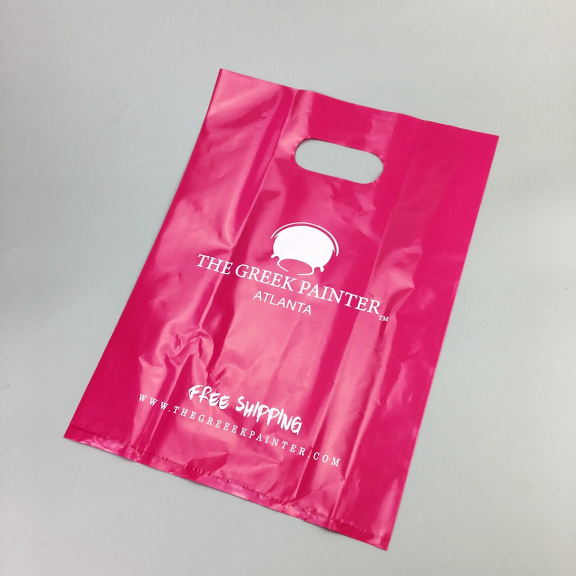 100pcs Custom Shopping Bags With Logo for Boutique Custom Etsy