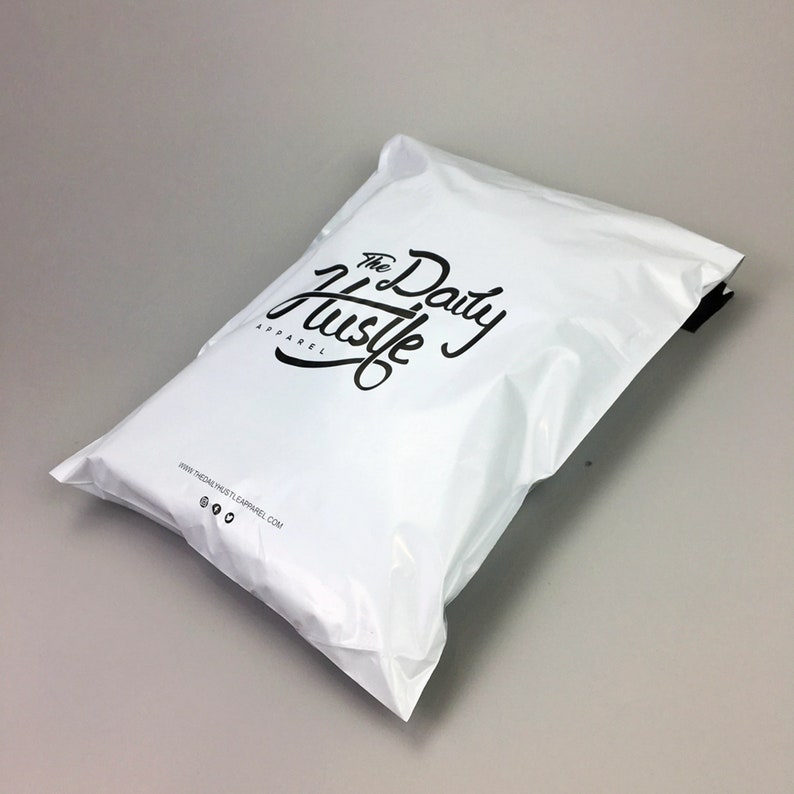 Custom white poly bags custom clothing packaging bags custom Etsy