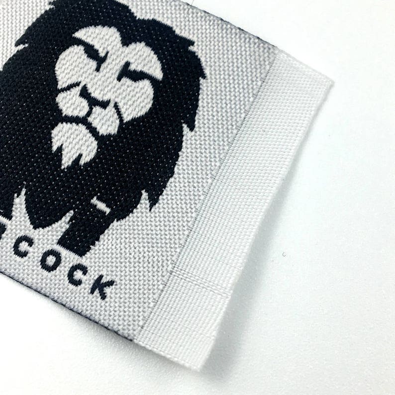 100 Pcs Custom Woven Label Fabric Cloth Labels Customized Etsy