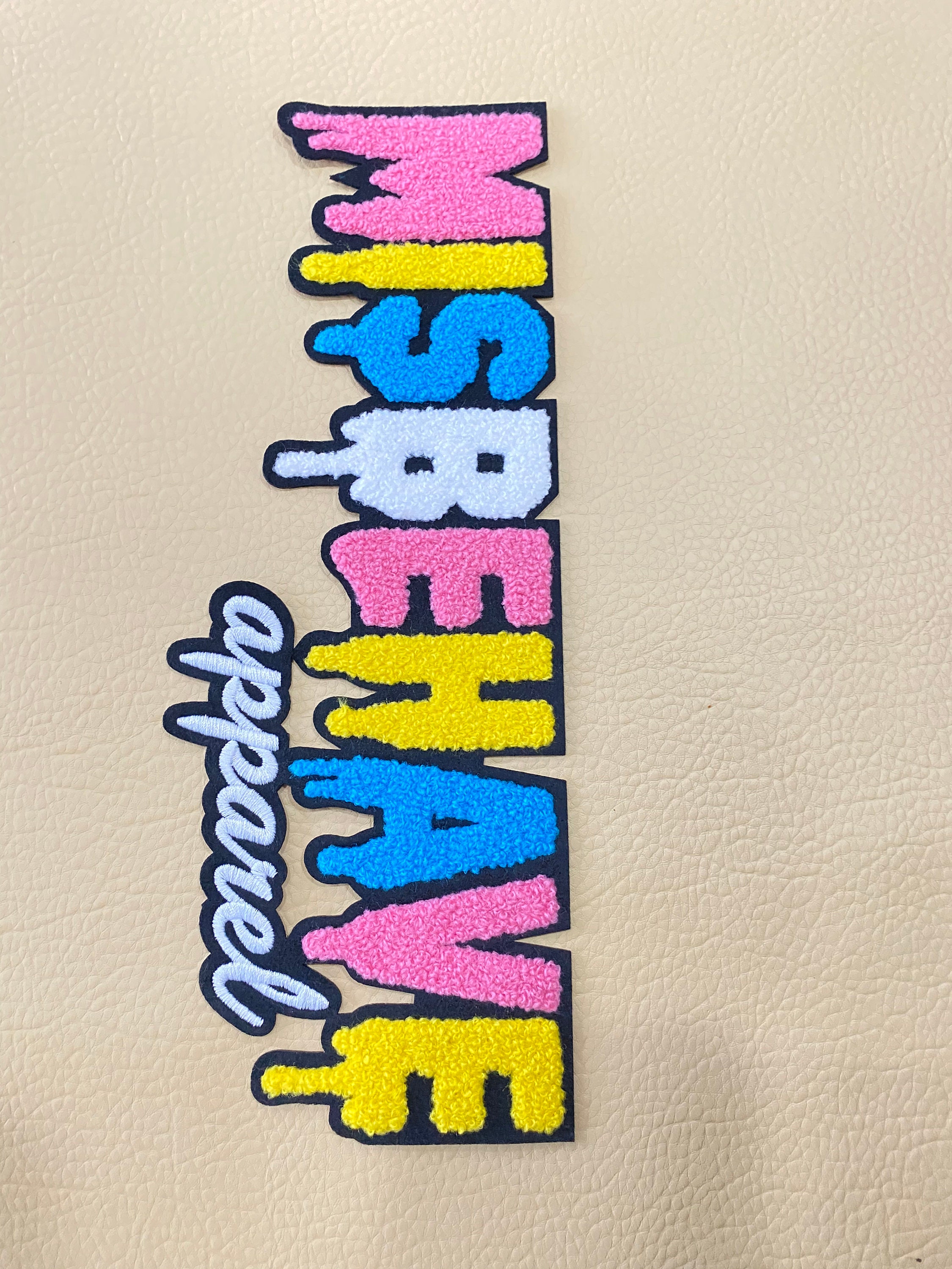 Chenille Letters Patches Chenille Varsity Letters Cheap Etsy