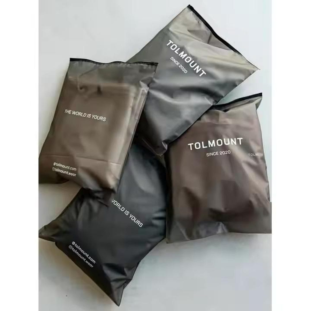 Custom Black Matte Zipper Bags: Clothing Packaging With Logo - Etsy