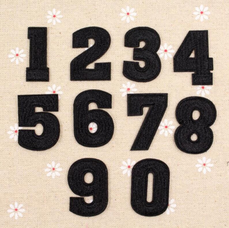 Wholesale embroidery number patches embroidered number patch Etsy