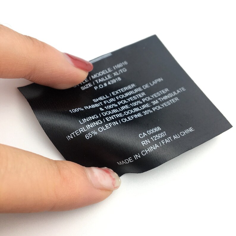 Custom Clothing Labels Wholesale Satin Labels for Clothing Etsy