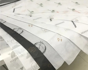 500 STÜCKE CUSTOM Seidenpapier, Individuell bedrucktes Seidenpapier, Seidenpapier mit individuellem Logo, Personalisiertes Seidenpapier für Geschenke, Bestseller